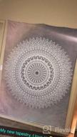 img 1 attached to Dremisland Pink & Grey Mandala Flower Tapestry - Bohemian Chic Wall Decor For Bedding & More review by Lisa Varela