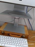 img 1 attached to Get Organized In Style: BoYata Adjustable Height Monitor Riser Stand For TV, PC, Laptop, And IMac review by Todd Stepp