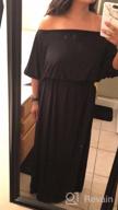 img 1 attached to Long One-Shoulder Maxi Dress With Flowy Design And Short 3/4 Sleeves - Perfect For Casual Occasions - KOH KOH Women'S Fashion review by Jon Larjin