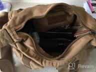 img 1 attached to Gootium Messenger Bag - Canvas Crossbody Shoulder Purse Vintage Satchel, Khaki review by Nancy Ruesink