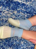 img 1 attached to 👶 Comfortable Toddler Slippers Socks for Boys! Perfect for Walking and Running review by Roy Bush