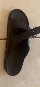 img 6 attached to Men'S Adjustable Slip-On Double Buckle Slides By LUFFYMOMO