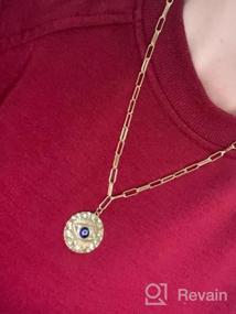 img 5 attached to Шикарно и стильно: женское колье и браслет из 14-каратного золота с цепочкой и скрепкой от SOVESI
