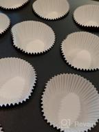 img 1 attached to Pack Of 198 Eoonfirst Silver Foil Metallic Cupcake Liners For Baking Muffins And Cupcakes With Paper Cups review by Michael Wilder
