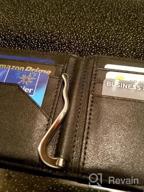 img 1 attached to Secure And Stylish: Men'S Black Leather Bifold Wallet With RFID Blocking And ID Window review by Jeff Bundrick