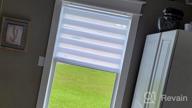 img 1 attached to LUCKUP White Horizontal Zebra Dual Roller Blinds Day And Night Curtains - Easy To Install 17.7" X 59" Window Shade - Optimal For SEO review by Drew Beckett