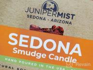 img 1 attached to Sedona Smudge Candle For Cleansing Negative Energy + Handmade In Sedona With Soy Wax, Essential Oils, Real Sage, Cedar, Sweetgrass + Smokeless Alternative To Sage Smudge Sticks, Incense And Bundles review by John Ford