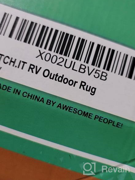 img 1 attached to RV Outdoor Mat: LATCH.IT 5X8 Boho Style Reversible Rug Ideal For Camping & Camper Use – The Ultimate RV Patio Rug For All Occasions! review by Joshua Sharma