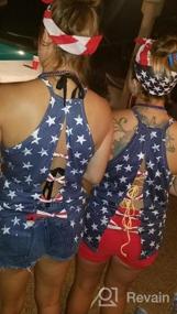 img 6 attached to Women Spaghetti Halter Bowknot Tanks Top Summer Sleeveless Print Racerback Tank Vest