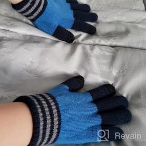 img 7 attached to Детские зимние перчатки: теплые и эластичные магические вязаные перчатки для мальчиков - MIG4U (3 или 6 пар)