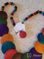 img 1 attached to Boho-Chic Style: Halawly Multicolored Beaded Wood Bead Layered Necklace review by Kurt Bravo