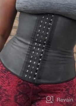 img 1 attached to Women'S Latex Underbust Waist Trainer Corset Cincher Hourglass Body Shaper With 4 Hooks By YIANNA review by Martin Masaniai