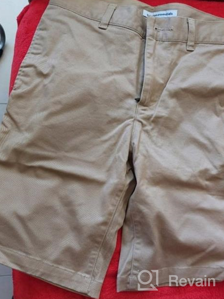 img 1 attached to Top-Quality Amazon Essentials Boys' Uniform Big Woven Flat-Front Khaki Shorts for Style and Comfort review by Fred Whitehead
