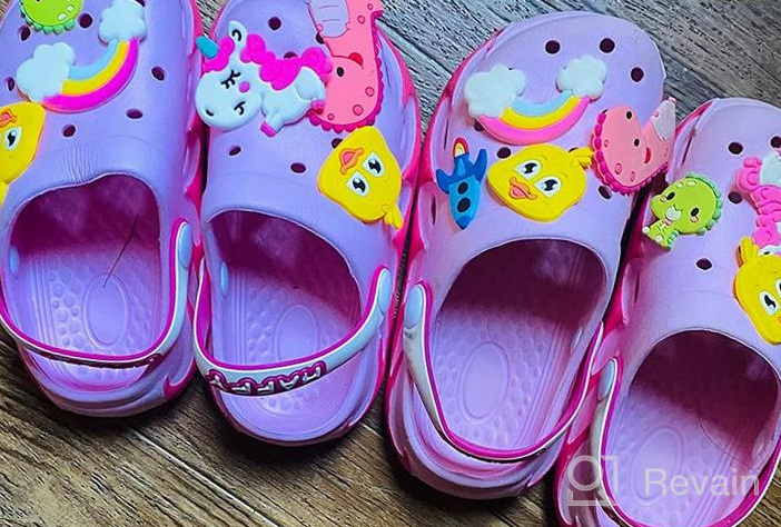 img 1 attached to 👧 Adorable Purple Boys' Winter Garden Sandals: Perfect Clogs & Mules for Girls review by Doug Taylor