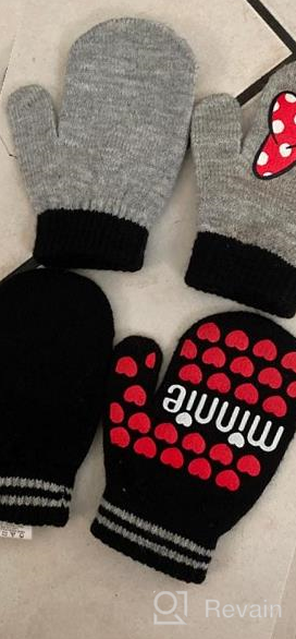 img 1 attached to Disney Mittens for Toddler Girls - Cold Weather Accessories review by Renee White