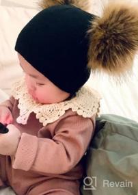 img 3 attached to Stay Cozy All Winter With Mornbaby'S Infant Pom Pom Beanie