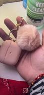 img 1 attached to AirPods 3 Case Cover 2021 Version Soft Silicone Fur Ball Keychain Women Shockproof Protective Visible Front LED Light Pink review by Brian Healy