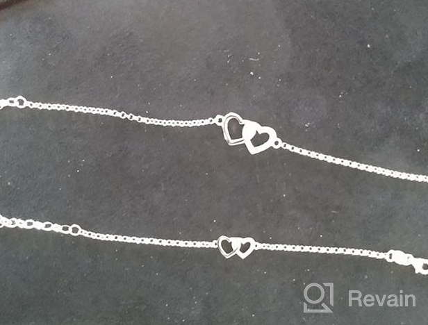 img 1 attached to Mom and Me Double Heart Bracelet 👩 - Sterling Silver Set or Individual Option for Sale review by Summer Zitzner