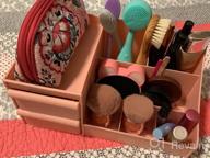 img 1 attached to Organize Your Beauty Essentials With Our Elegant Makeup Desk Drawer Organizer In Blue review by Chris Hall