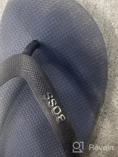 img 1 attached to Stylish and Comfy: HUGO BOSS Men's Slide Sandals for Fashionable Summer Footwear review by Larry Willis