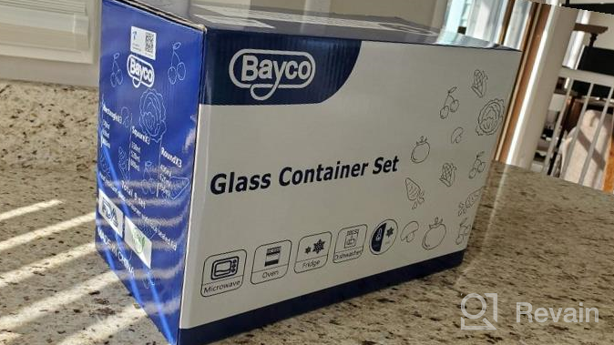 img 1 attached to Stay Fresh And Organized With Bayco'S Glass Storage Containers - 9 Sets Of Airtight Meal Prep Containers In Blue review by Junee Mauck