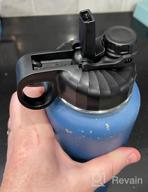 img 1 attached to 🥤 Hayousui Straw Lid for Hydroflask Replacement 32 oz, Leakproof Straw Caps Compatible with Hydro Flask Wide Mouth Tops 20 32 40 64 Oz, Dual Function Pour and Straw Spout, 2 Pack review by Patrick Bacho