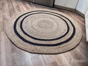 img 5 attached to RUGPADUSA Non-Slip Rug Pad - 6' Round - Felt + Rubber - Safe For All Floors - Modest Comfort