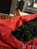 img 1 attached to Christmas Tree Storage Bag Fits Up To 7.5 Ft MaidMAX Christmas Tree Storage Box 48 X 24 X 24" Heavy-Duty 600D Oxford Pvc Material Tree Storage Container With 2 Buckle Straps review by Lamont Wilson