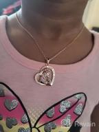 img 1 attached to 925 Sterling Silver Chain Unicorn Necklace - Colorful CZ Heart Pendant Gift For Girls & Women On Birthdays, Christmas & More! review by Elena Bryant