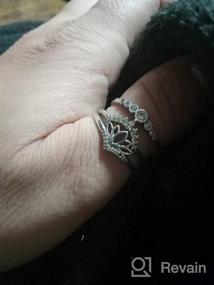 img 5 attached to Серебряное кольцо с красивым цирконом для свадьбы BORUO