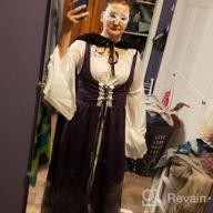 img 1 attached to Frawirshau Women's Renaissance Irish Over Dress and Chemise: Authentic Medieval Dresses Costume review by Alex Maynard