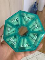 картинка 1 прикреплена к отзыву Arthritis-Friendly XL Portable Pill Box With Seven Sides For Vitamins, Fish Oil, Supplements, And Medications - Extra Large Weekly Organizer от Brett Zhu