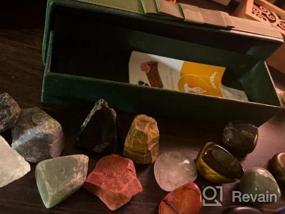 img 5 attached to Набор из 25 исцеляющих кристаллов и камней чакры для медитации, баланса чакр, рейки и ритуалов - включает очищающий селенит для усиления исцеляющей энергии