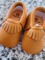картинка 1 прикреплена к отзыву Adorable And Comfortable Baby Moccasins: Delebao Soft Sole Tassel Crib Shoes от Ricardo Thotti