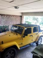 картинка 1 прикреплена к отзыву 2007-2017 Jeep Wrangler JKU 4 Door Sunshade Mesh Top Cover - Durable UV Protection With US Flag Design - Voodonala от Chris Burks