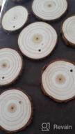 img 1 attached to 🌳 30Pcs Unfinished Wood Slices 2.4"-2.8" | Natural Wooden Circle Kit with Pre-drilled Hole for Rustic Wedding Decorations, Round Coasters, Halloween & Christmas Ornaments | DIY Arts & Crafts review by Jose Wititsuwannakul