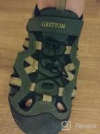 img 1 attached to 👞 GRITION Men's 1908BF Walking Sandals - Stylish and Supportive Men's Shoes review by Duane Rogers