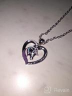 img 1 attached to 🌈 Girls' Unicorn Necklace with Enchanting Message - Adorable Birthday Jewelry review by Amanda Thomas