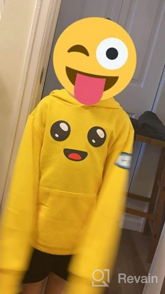 img 1 attached to 🍌 Premium Fortnite Peely Hoodie for Boys - Big Size review by Jeff Wyble