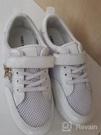 img 1 attached to Thee Bron Toddler Leather Sneakers: Trendy Girls' Shoes for Active Toddlers review by Jessica Wood