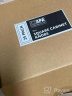 img 1 attached to Ilyapa Black 1 1/4 Square Kitchen Cabinet Knobs - 10 Pack Of Drawer Handles Hardware review by John Souza