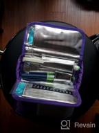 img 1 attached to YOUSHARES Insulin Cooler Travel Case - Medication Diabetic Insulated Organizer Portable Cooling Bag For Insulin Pen And Diabetic Supplies With 2 Cooler Ice Pack (Purple) review by Jaie Bobin