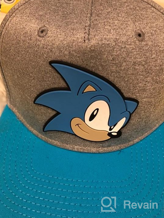 img 1 attached to 🔵 Gray Bioworld Sonic The Hedgehog Youth Face Snapback Hat review by Zach Clements