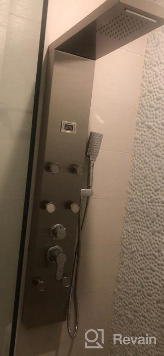 img 1 attached to Experience A Luxurious Shower With ROVOGO'S 4 Body Jets And 4 Mist Spray Shower Panel - Complete With Handheld, Tub Spout And Water Temperature Display review by Micky Lovett