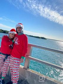 img 7 attached to Get Festive With Nilikastta'S Matching Family Christmas Pajamas In Xmas Elk Snowflake Red Black Plaid PJs Women Men'S Sleepwear Set