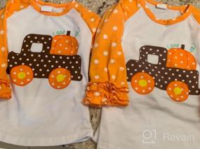 img 6 attached to Toddler Baby Kids Girl Halloween Pumpkin Print Long Sleeve Cotton T-Shirt Top