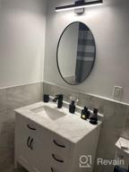 картинка 1 прикреплена к отзыву Industrial Black Aluminum LED Vanity Light Fixture For Bathroom Over Mirror - Joossnwell 35.4 Inch Sconce Lighting, 22W, 6000K от Dang Reid