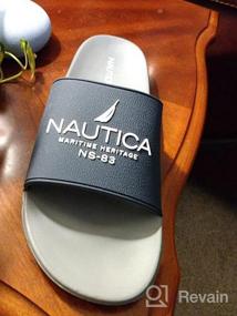 img 7 attached to 🏖️ Nautica Dolan Black Athletic Slide Sandals - Size 9: Ultimate Comfort for Active Souls