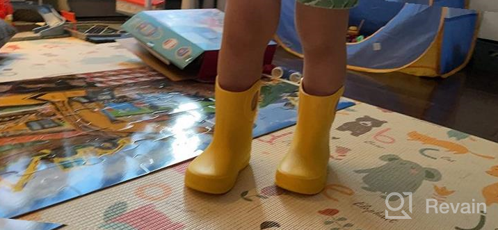 img 1 attached to USA-Made Okabashi Kids Kendall Rain Boot with Waterproof Design, Machine Washable Feature, Latex-Free, Easy-On Handles - Sustainable & SEO-Friendly review by John Faxon