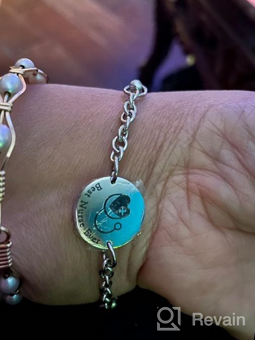 img 1 attached to 🩺 Best Nurse Ever Stethoscope Charm Bracelet - Ideal Gift for Nurses review by Charles Barlow